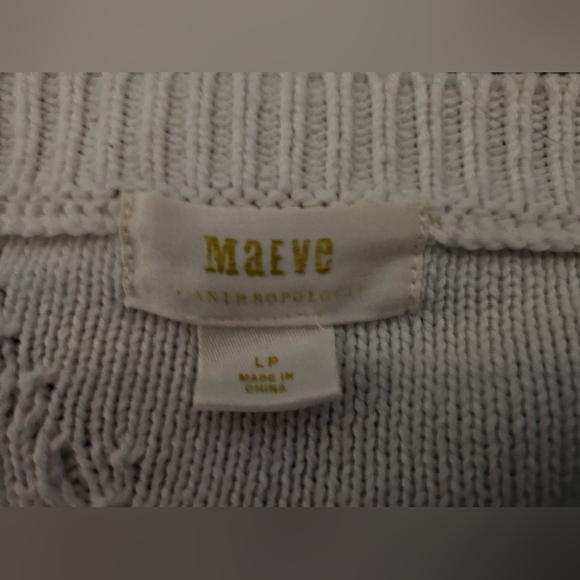 Maeve Anthropologie Cable Knit Sweater Set Large - Picture 9 of 9